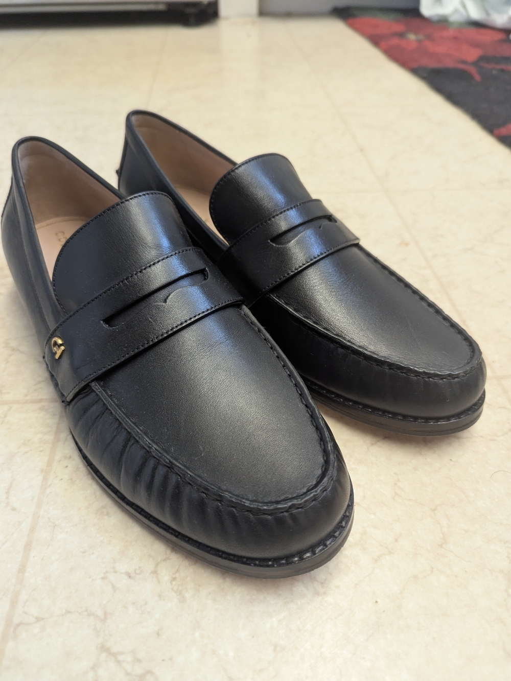 Lux Pinch Penny Loafer Cole Haan black leather size 9 NWOT